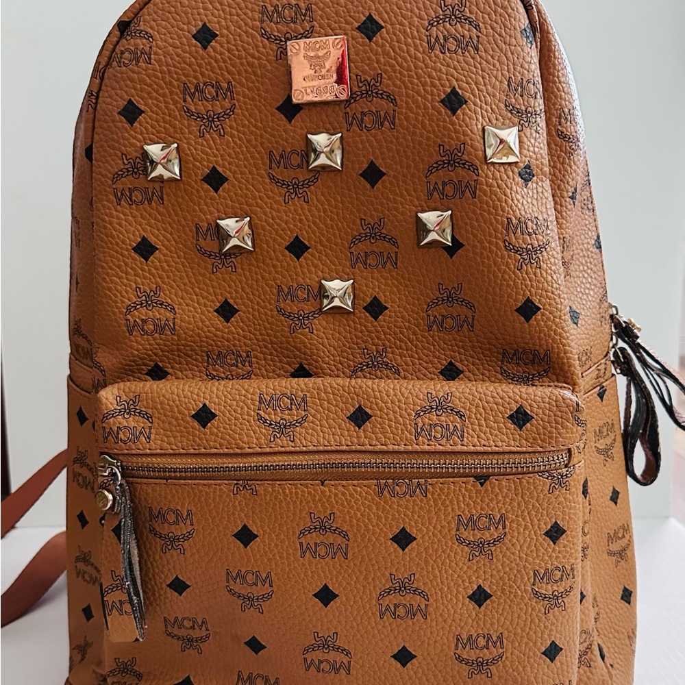 Brown and Black Monogram Backpack
